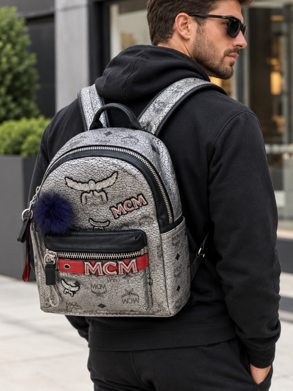 MCM MM METALLIC BACKPACK LIMITED EDITION